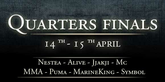 <b>Round of 8.</b><br/>Nestea, aLive, MC, MKP, Symbol, Jjakji, PuMa, MMA, 8 players, 4 seats, 1 Throne.